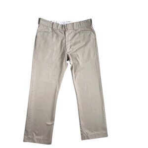 Vintage Tuf-Nut Pants Mens 37x31 Khaki Workwear Uniform Western Snap Pocket USA